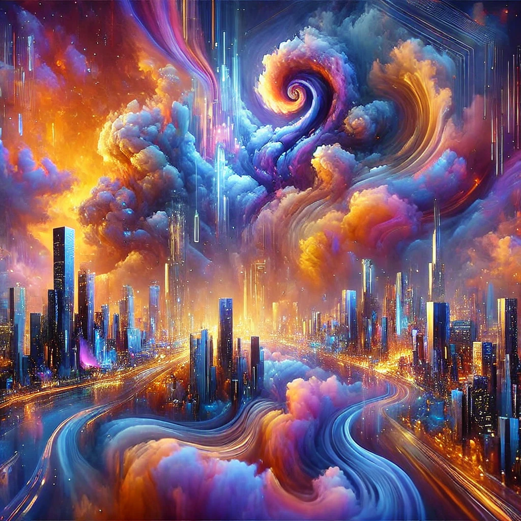 DALL-E 3 abstract AI art example